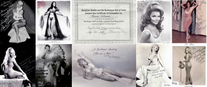 Referenzen - Burlesque Zertifikat und Legenden des Burlesque - Burlesque Hall of Fame Finishing School - Las Vegas - 2012