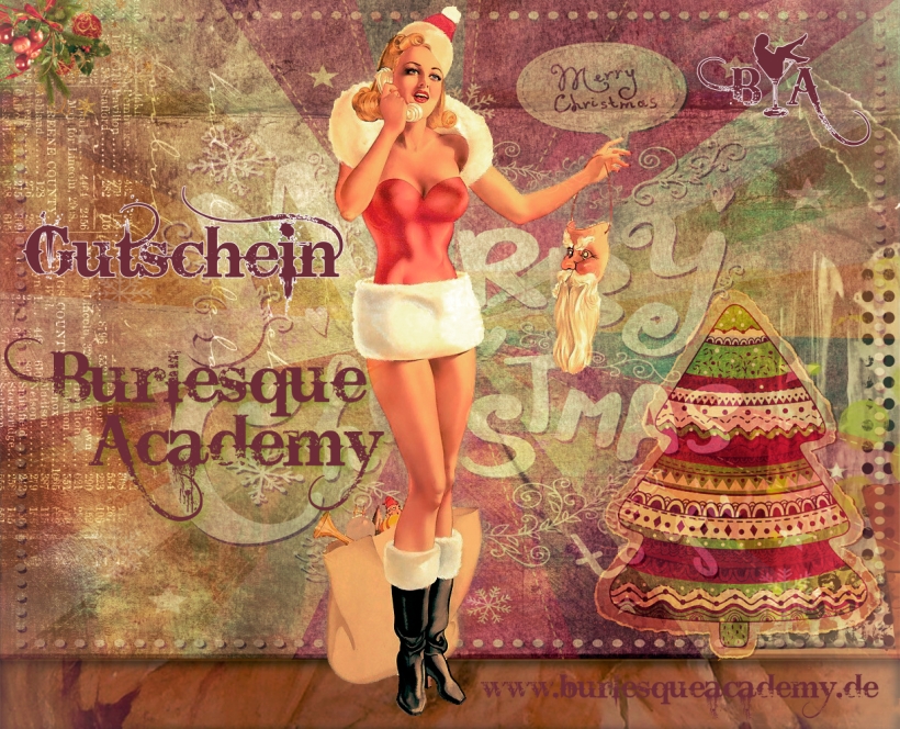 Weihnachts-Gutschein von der Burlesque Academy München verschenken!